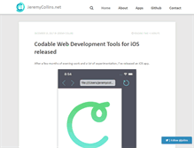 Tablet Screenshot of jeremycollins.net